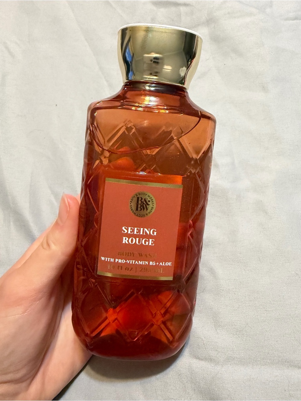 Bath & Body Works Seeing Rouge Body Wash - Red and Gold Accents